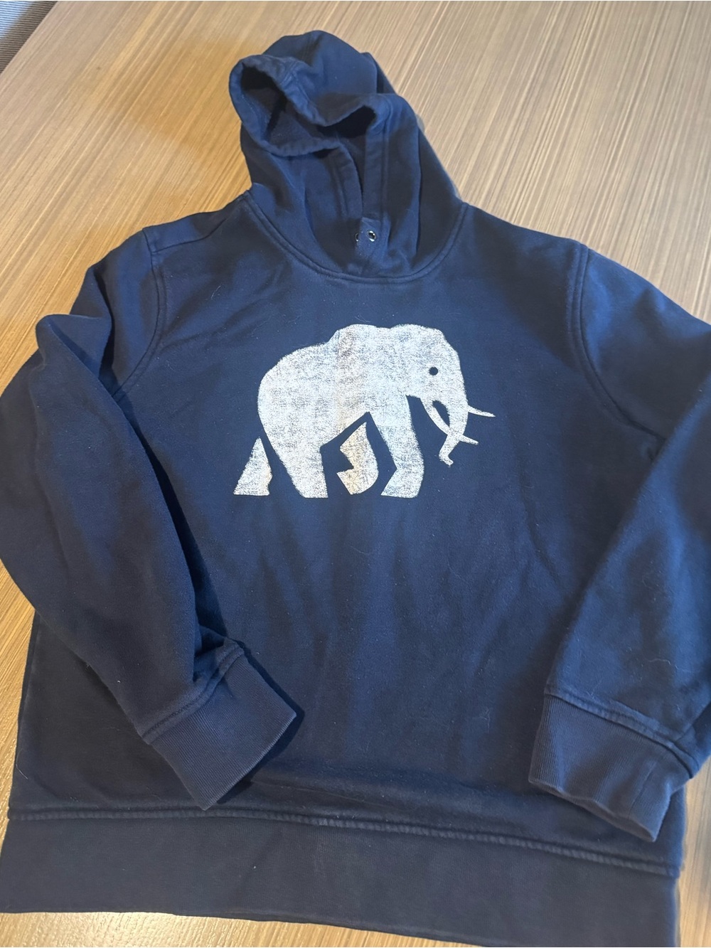 Banana Republic Navy Crewneck Sweatshirt with White Elephant Graphic